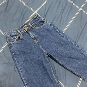 Fashion Nova Mom Jeans Dark Blue